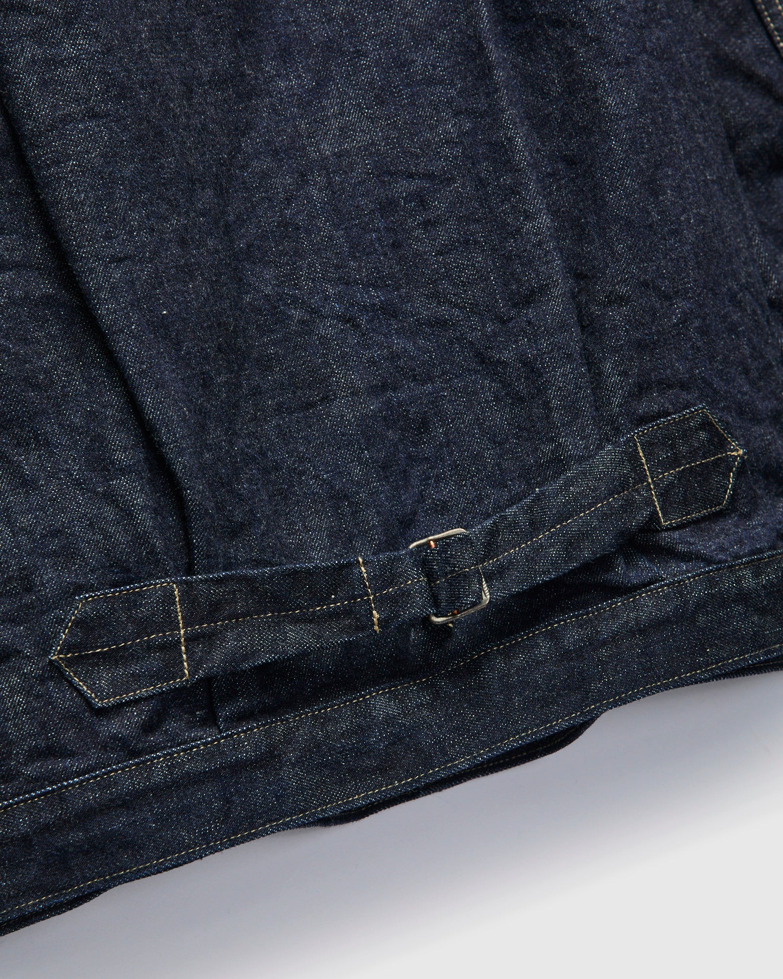 OR-401 Tailor Denim Jacket in Rinsed Indigo - Image 8