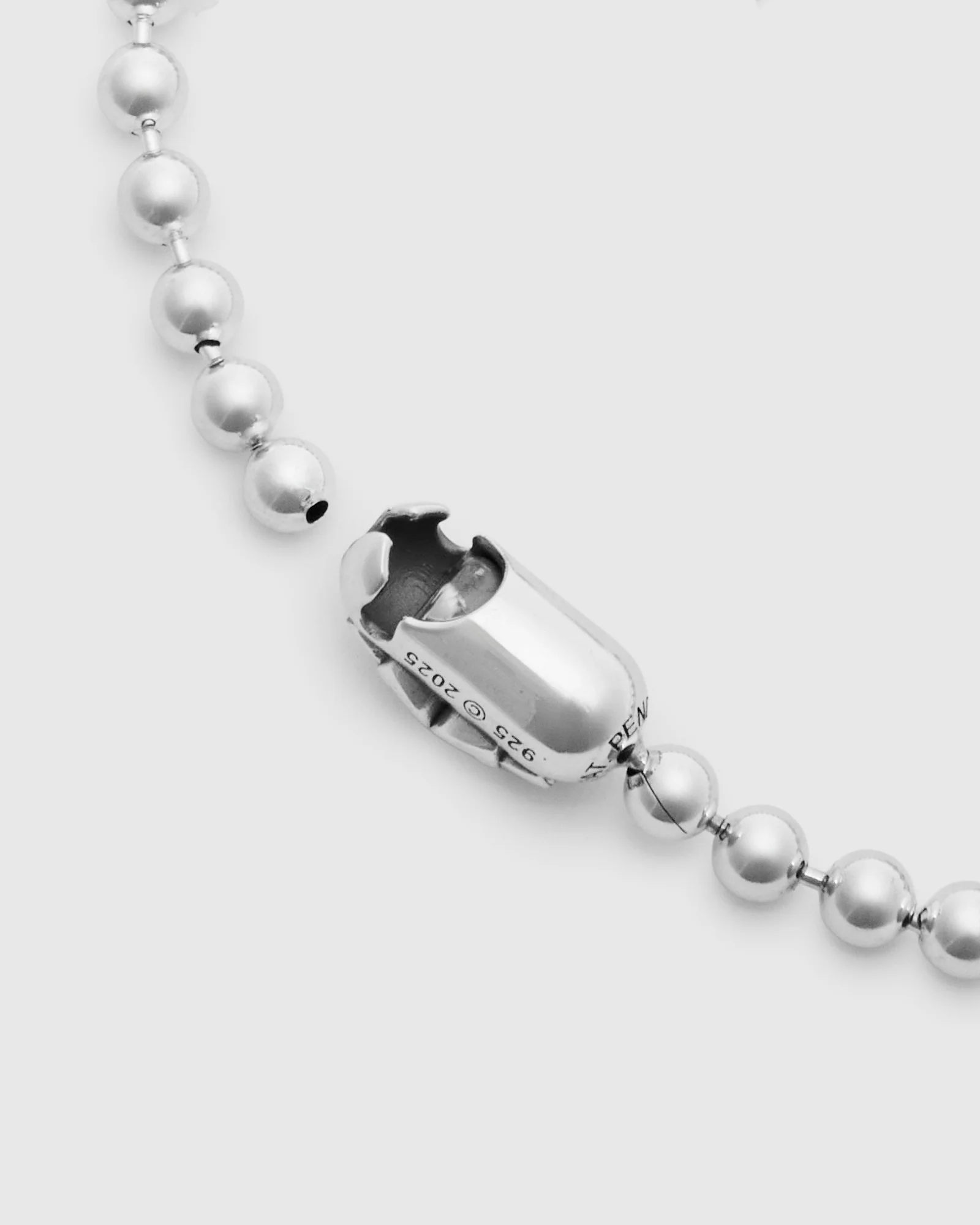 Triple Cutout Poplock Bracelet Size B in Sterling Silver - Image 3