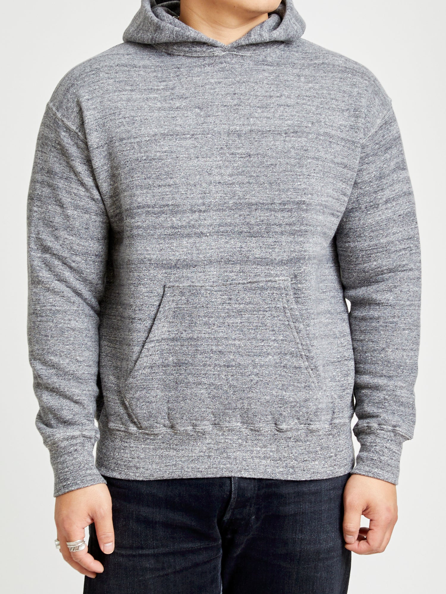 Tsuriami Loopwheel Hoodie in Heather Charcoal - Image 2