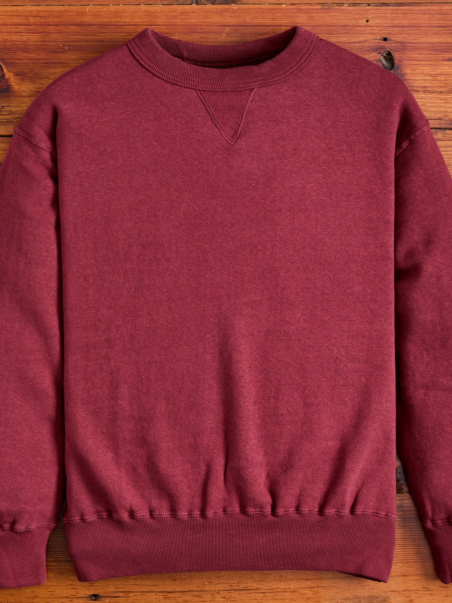 Tsuriami Loopwheel Sweatshirt in Burgundy