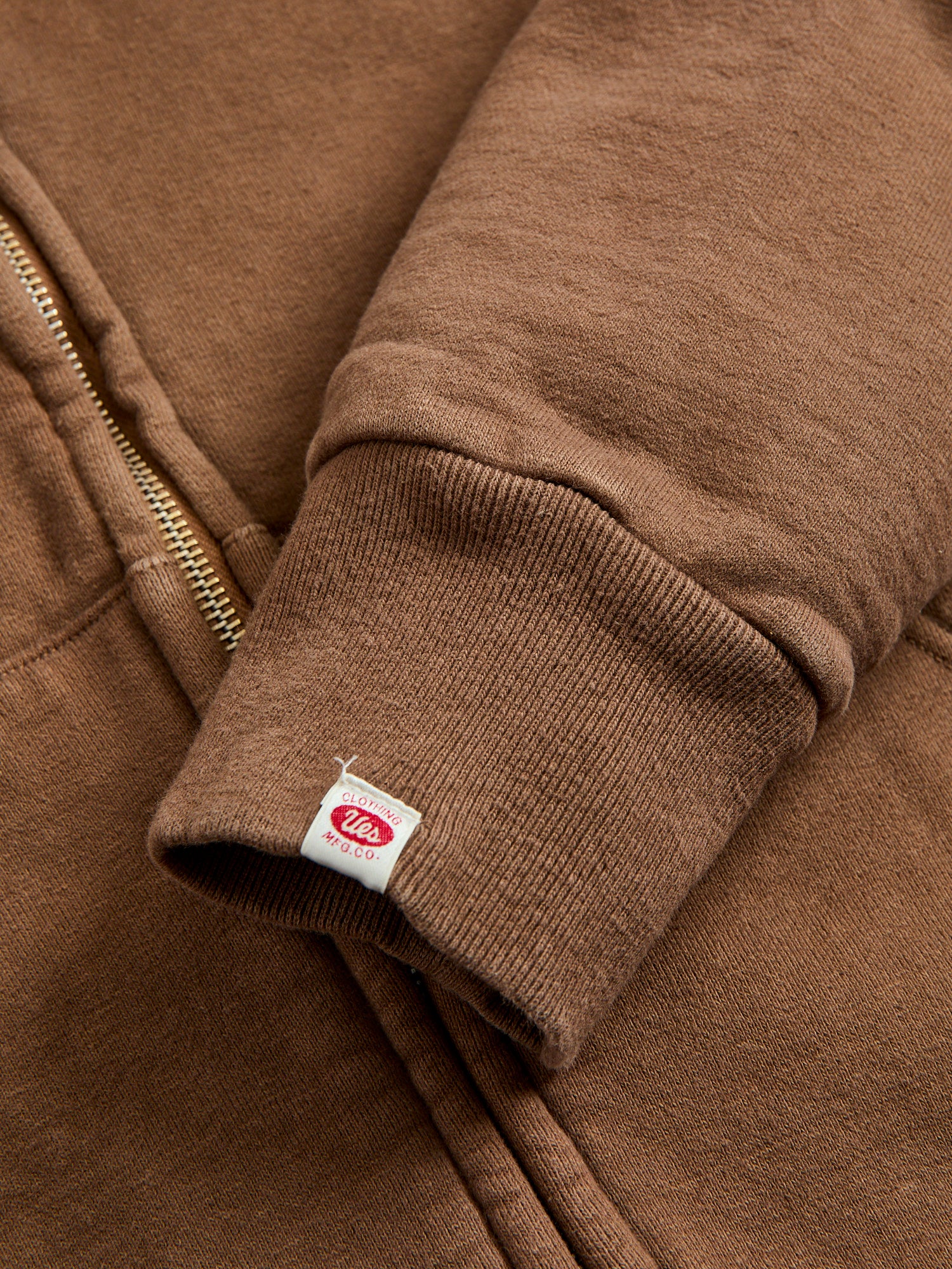 Tube Knit Zip Hoodie in Brown - Image 6
