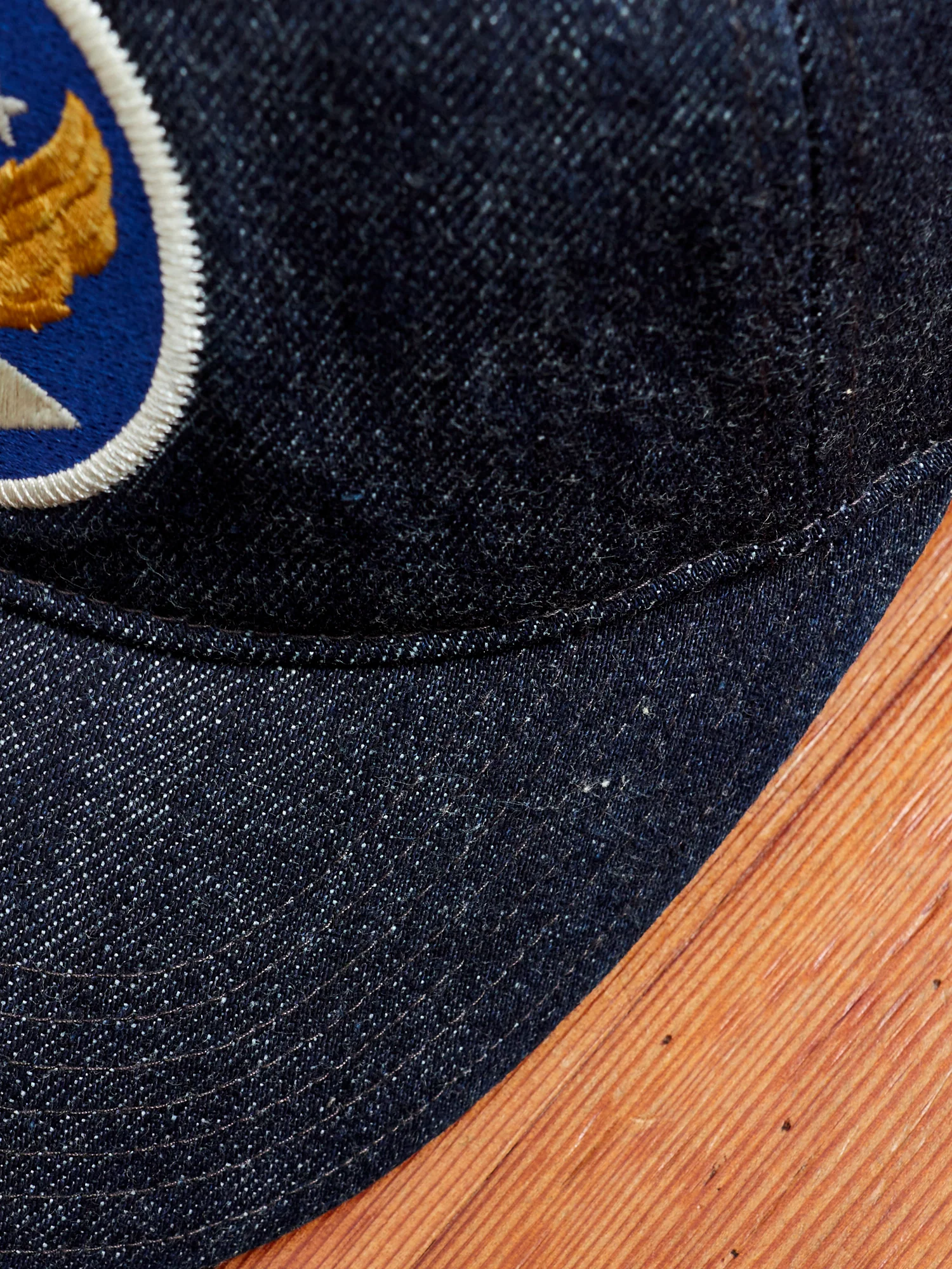 Denim Baseball Cap in Indigo - Image 6