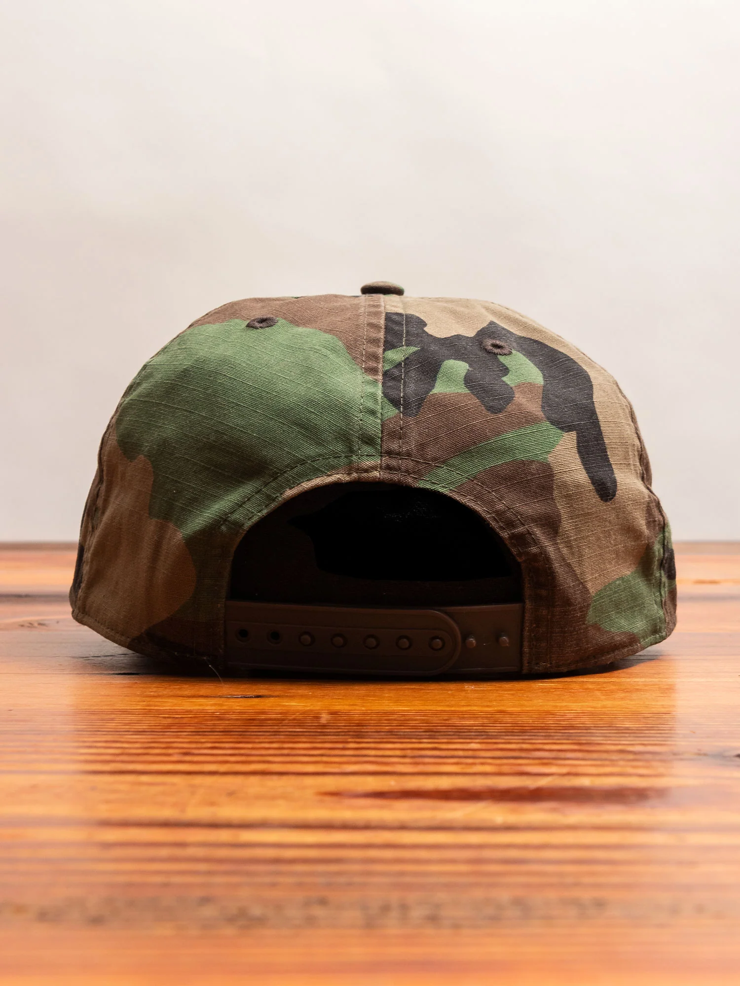 Ripstop Baseball Cap in Woodland Camouflage - Image 4