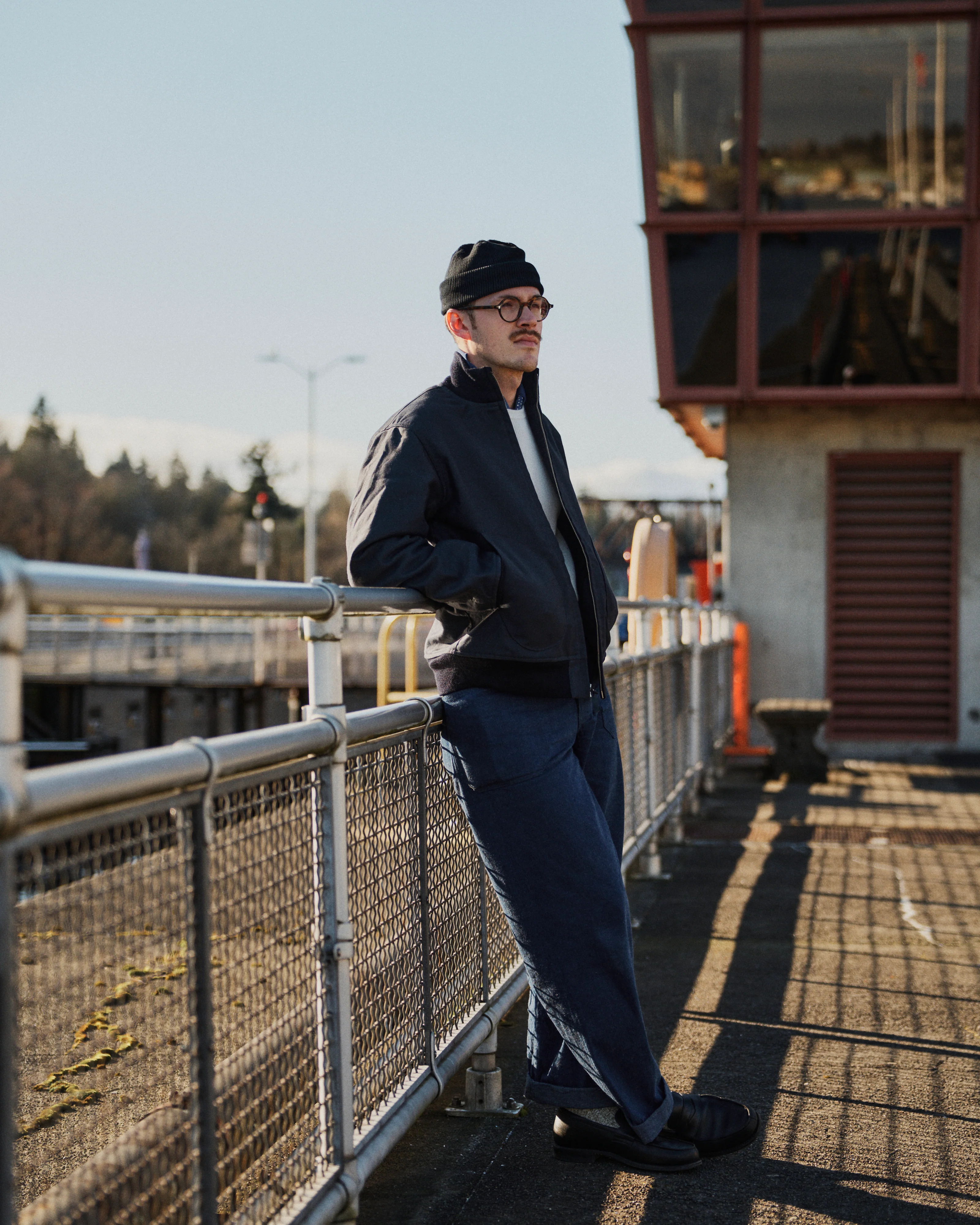 U.S.N Blue Deck Jacket in Navy - Image 2