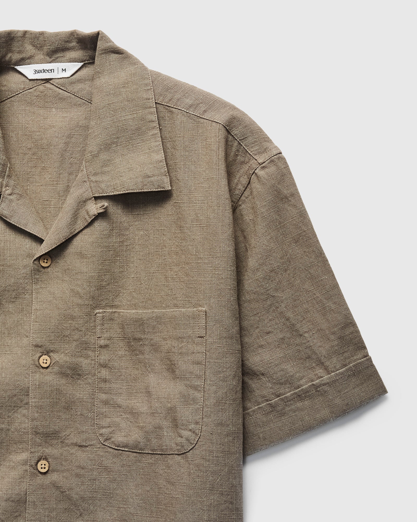 Vacation Shirt in Almond Linen - Image 6