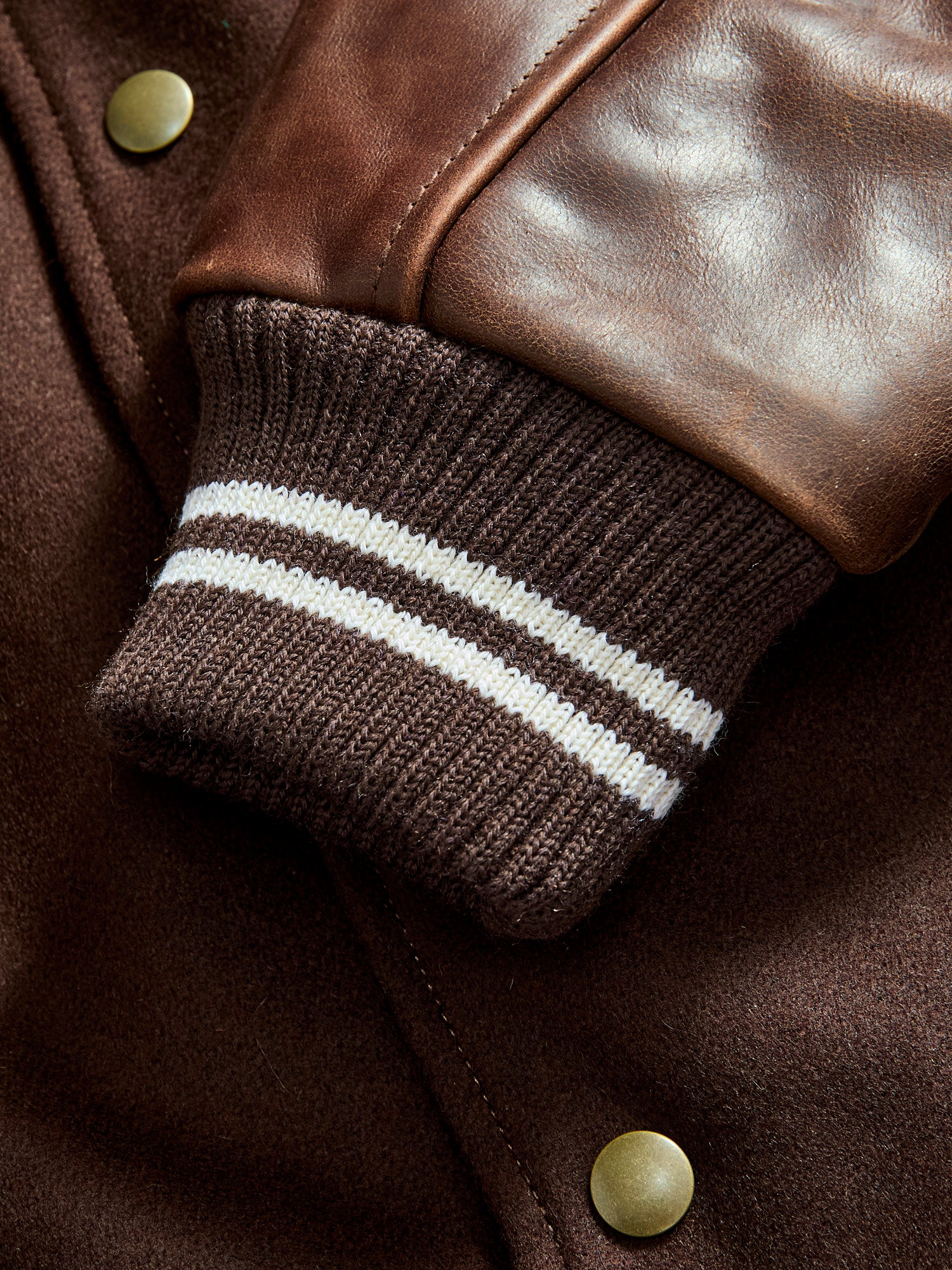 Varsity Jacket in Brown/Brandy - Image 12