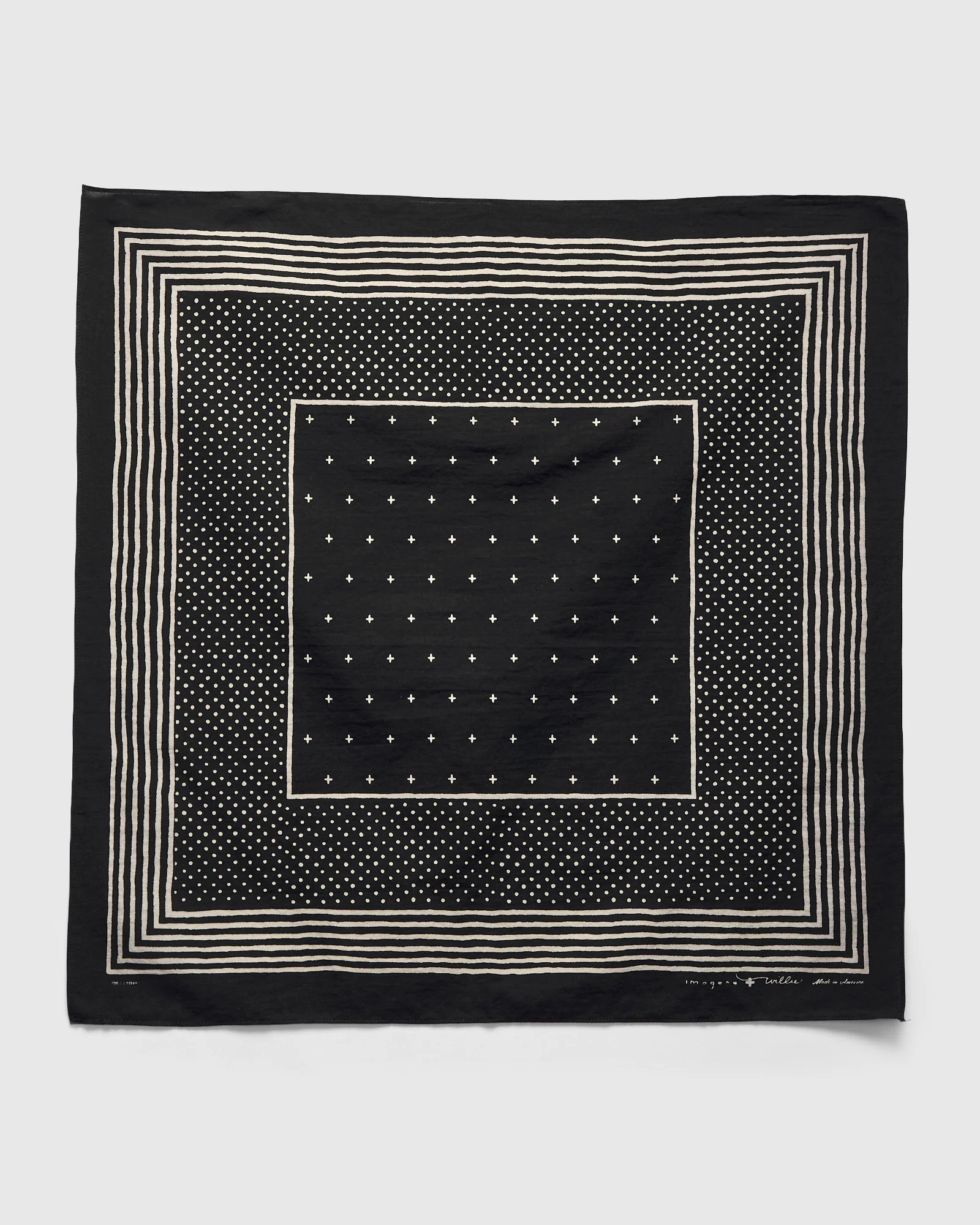 Vintage Bandana in Black