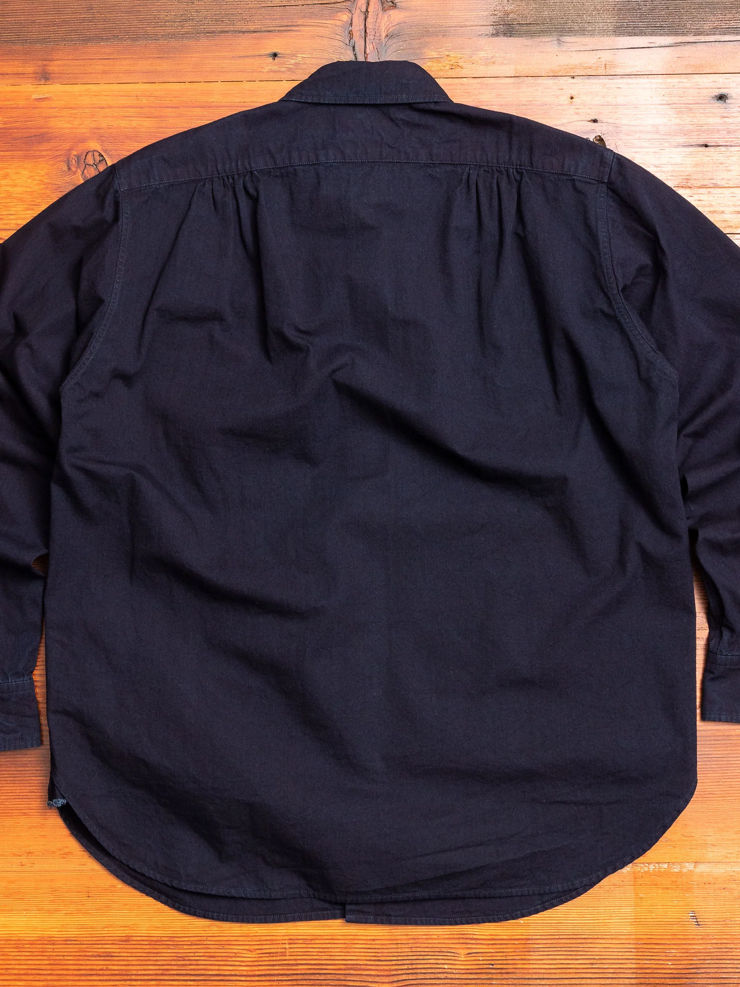 Vintage Twill Box Button-Down Shirt in Indigo - Image 8