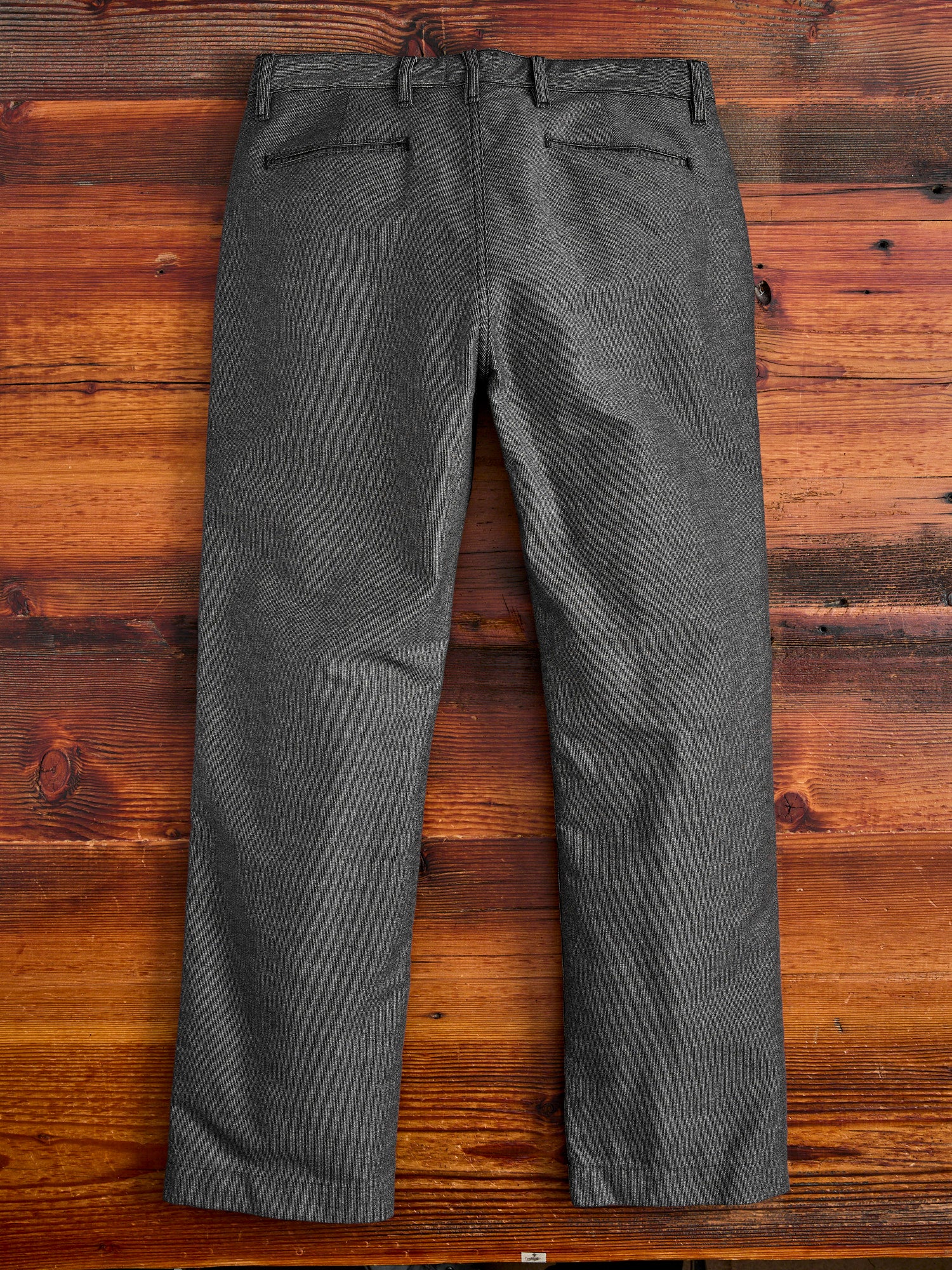 Wabash Stripe Moleskin Chino in Charcoal Smoke - Image 3