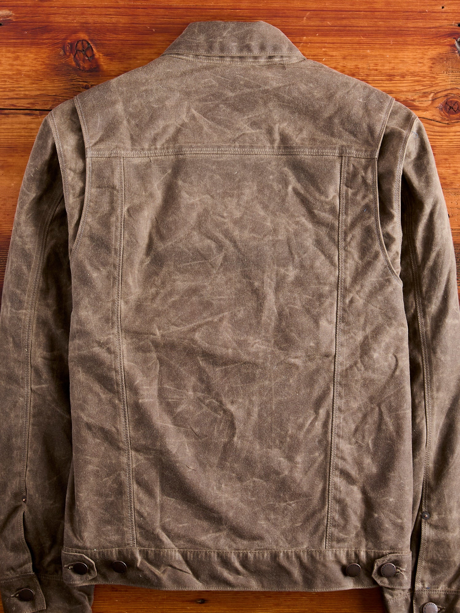 Waxed Canvas Riders Jacket in Oak - Image 4