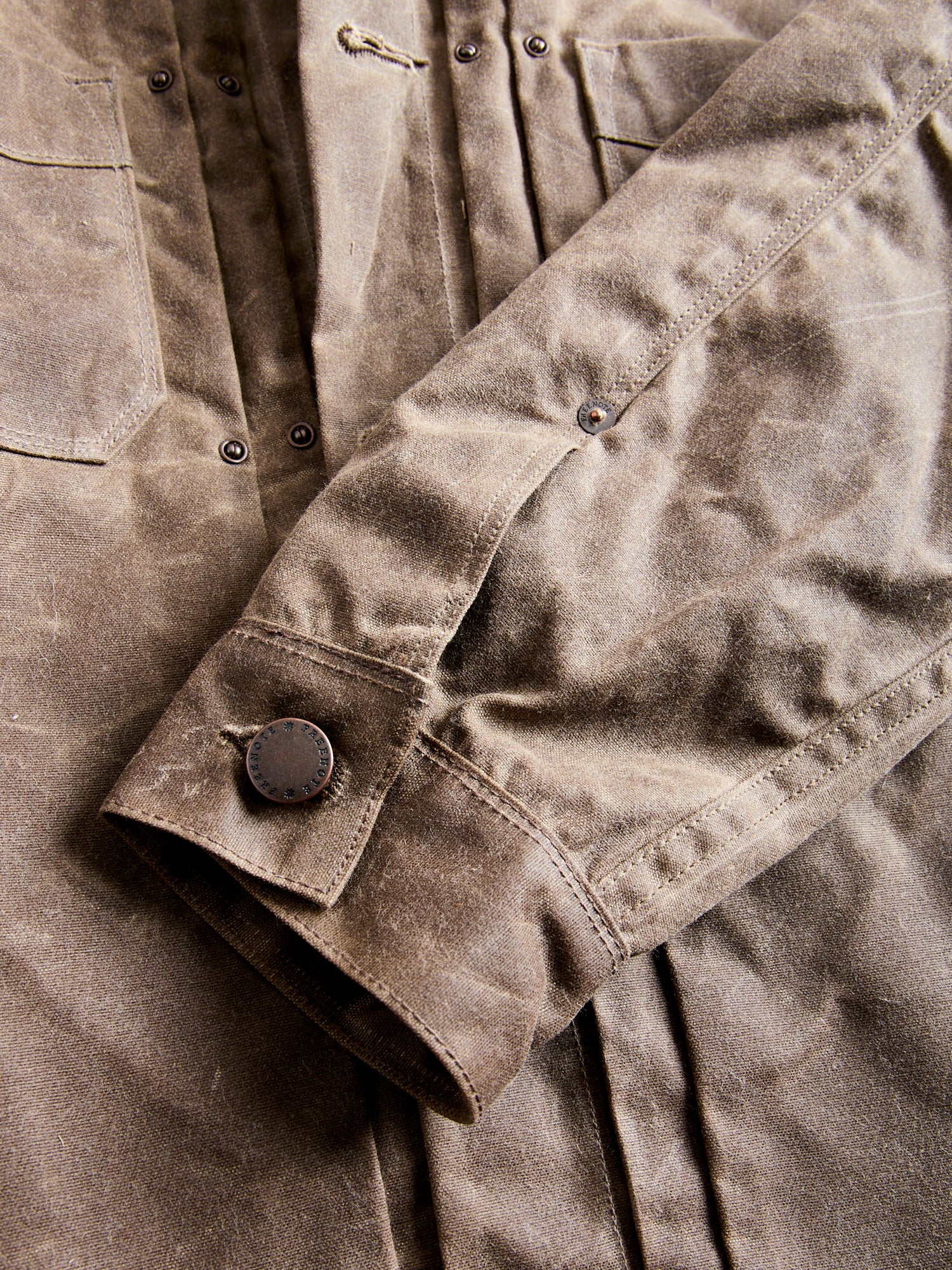 Waxed Canvas Riders Jacket in Oak - Image 8
