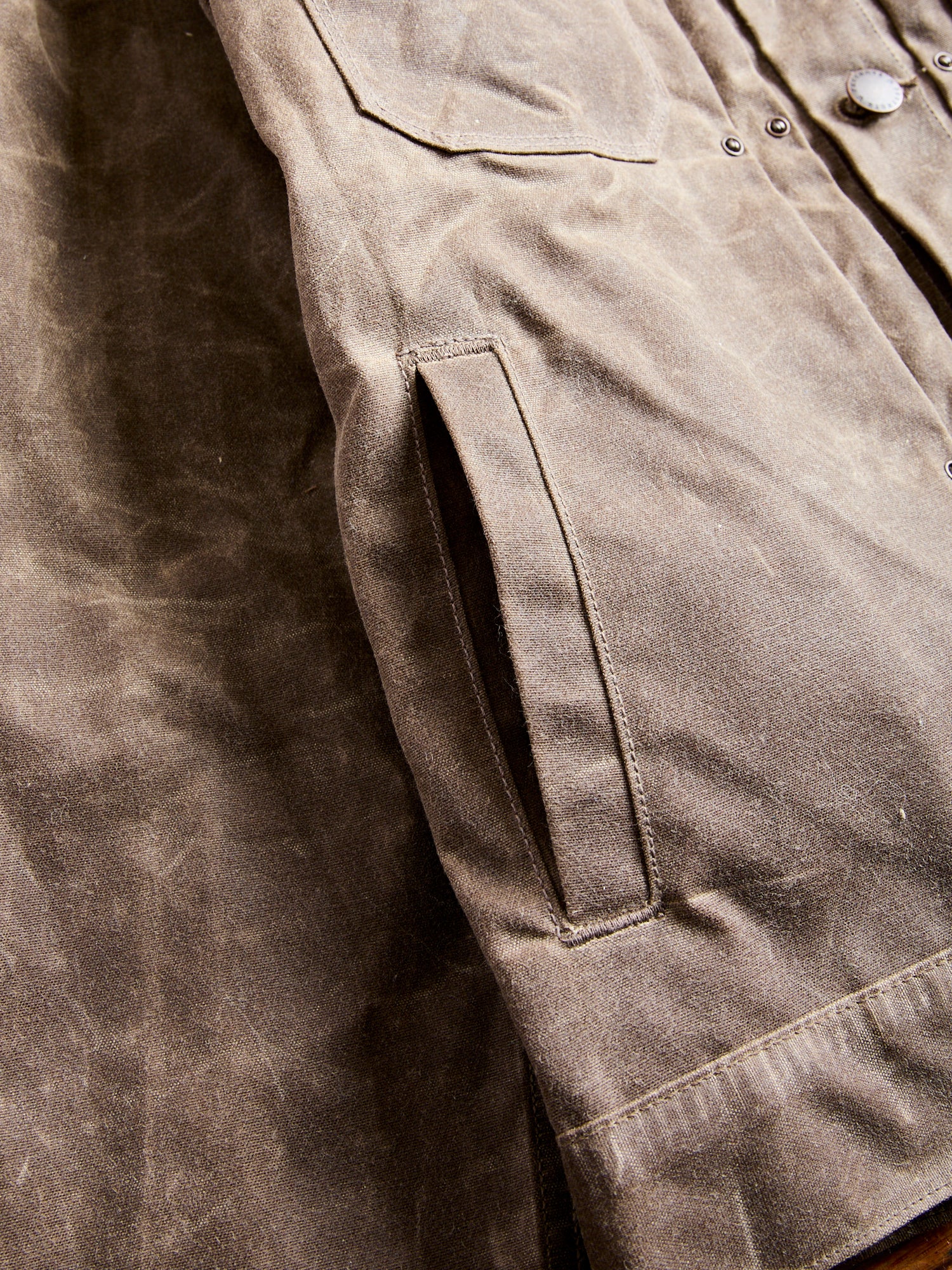 Waxed Canvas Riders Jacket in Oak - Image 9
