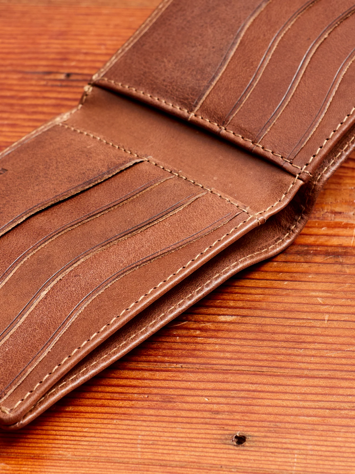 Western Bifold Wallet in Dark Brown - Image 4