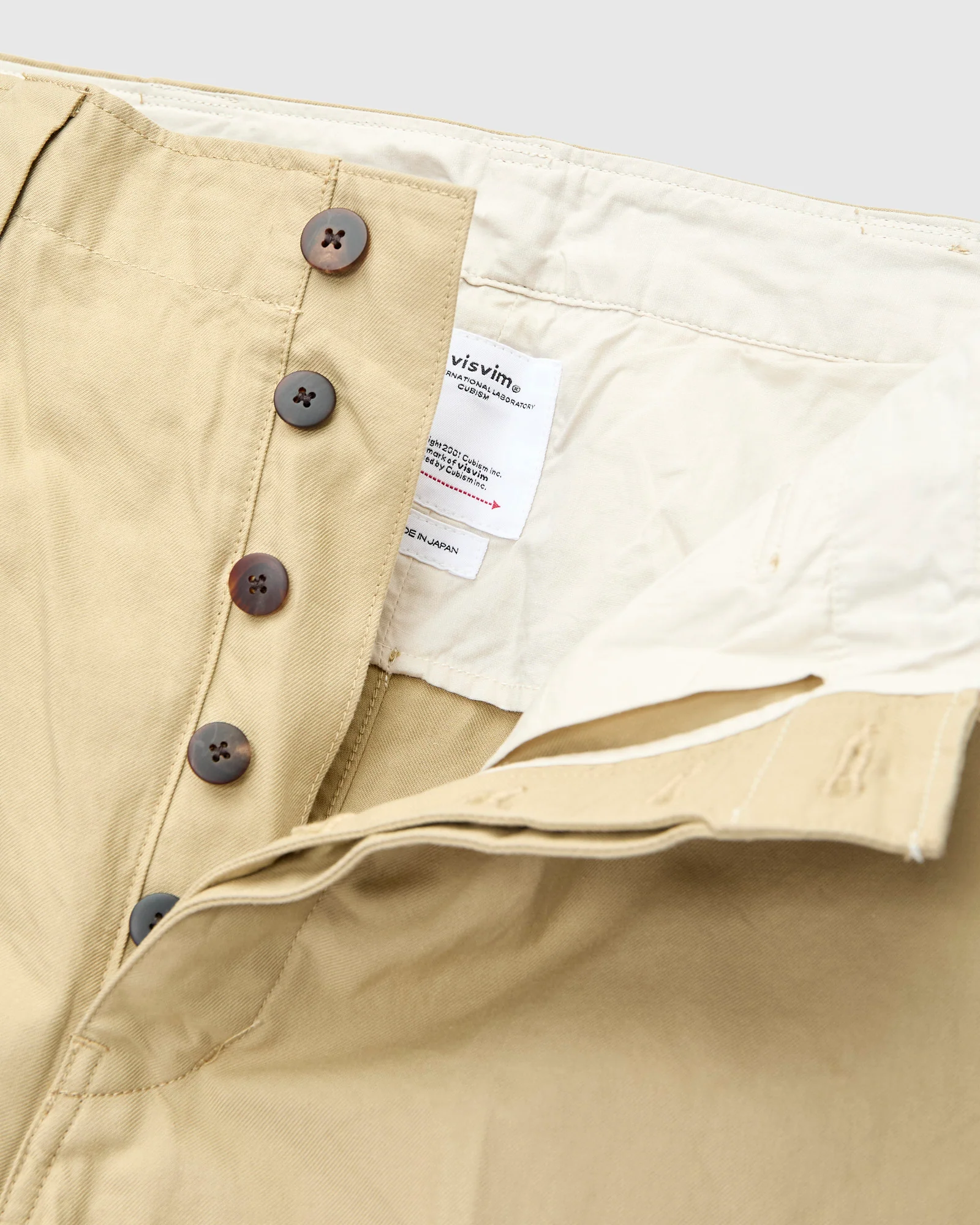 Wide Chino Pants in Beige - Image 7