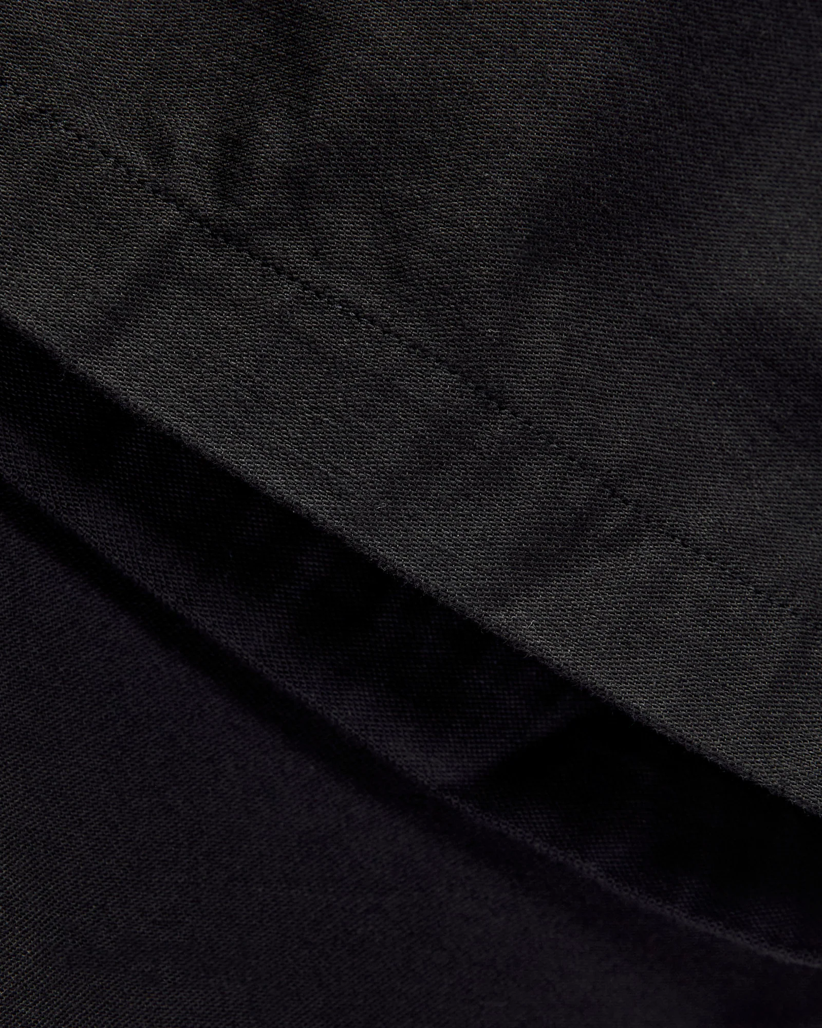 Wide Fit Reverse Satin New Yorker Pants in Black - Image 6