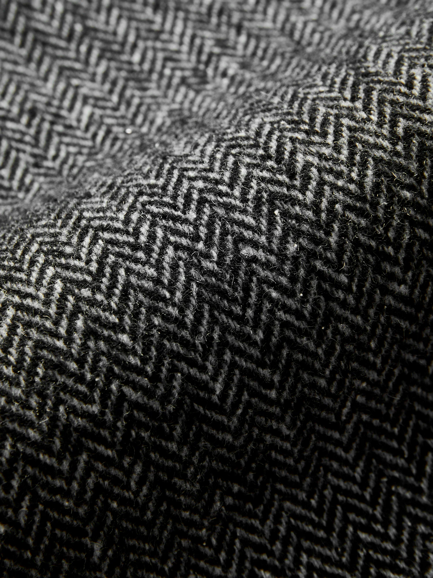 Wool Herringbone Carlyle Pants in Grey - Image 8