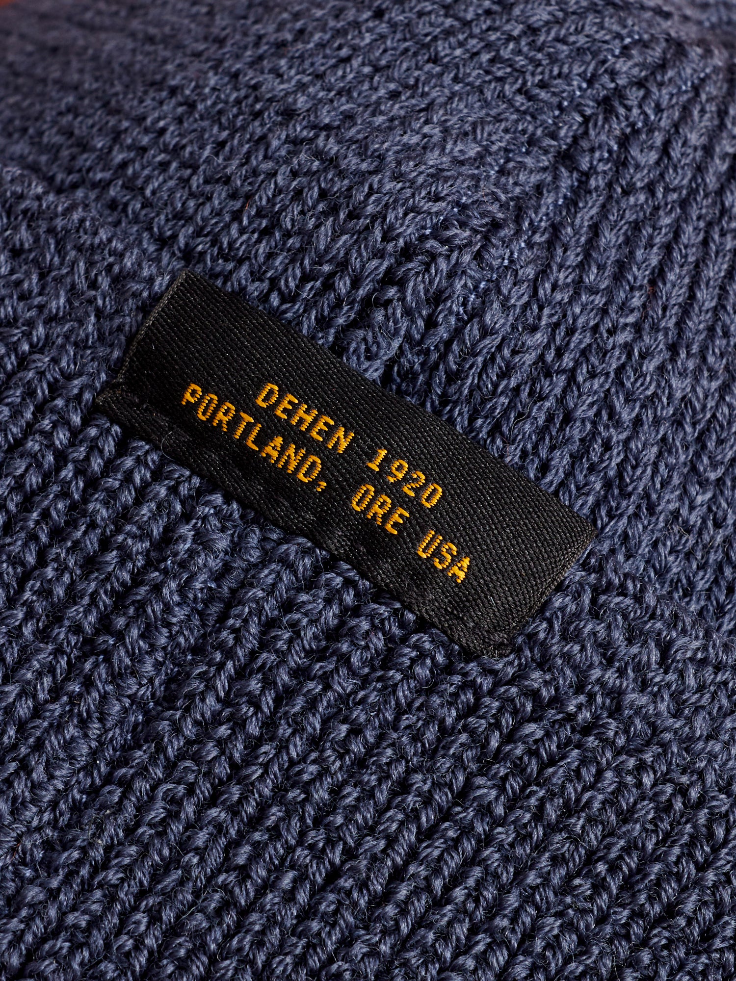 Wool Knit Watch Cap in Centennial Blue - Image 3
