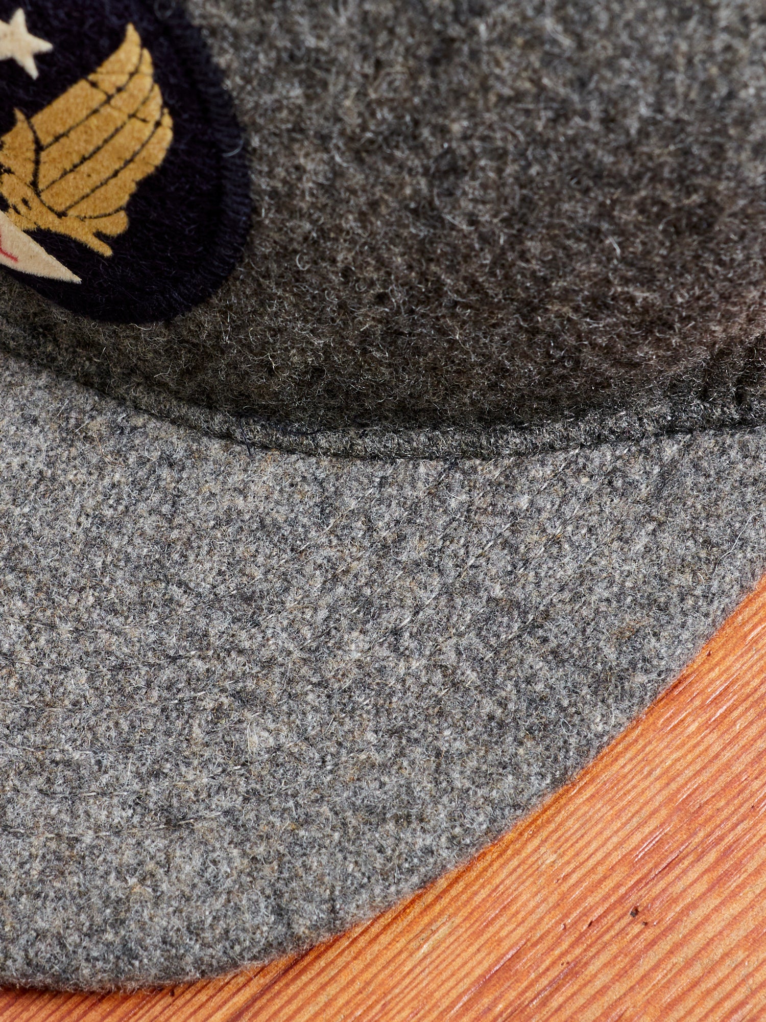 Wool Logo Baseball Cap in Heather Grey - Image 6