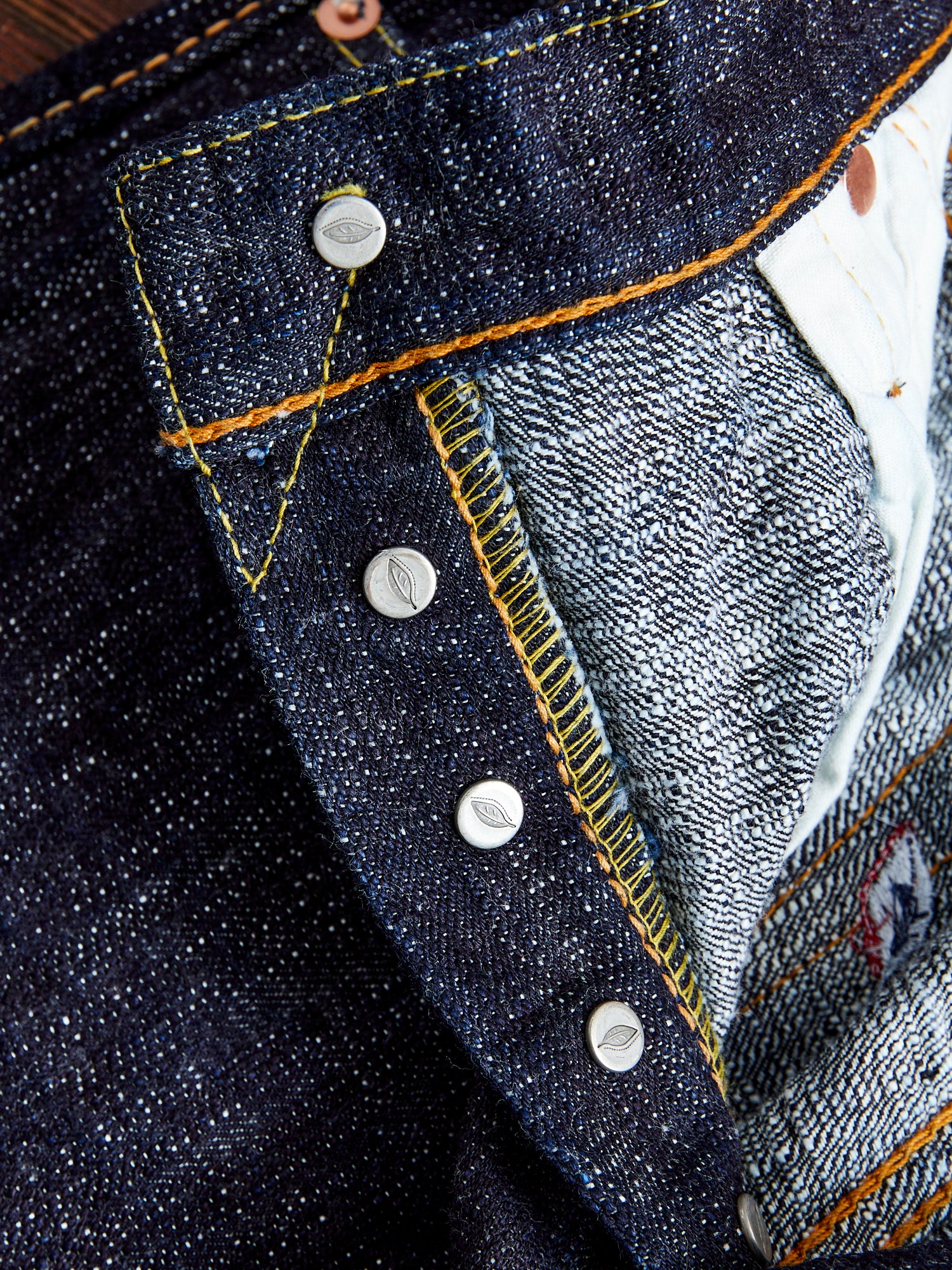 WSB-019 "Double Slub" 16oz Rinsed Selvedge Denim - Relaxed Tapered Fit - Image 8