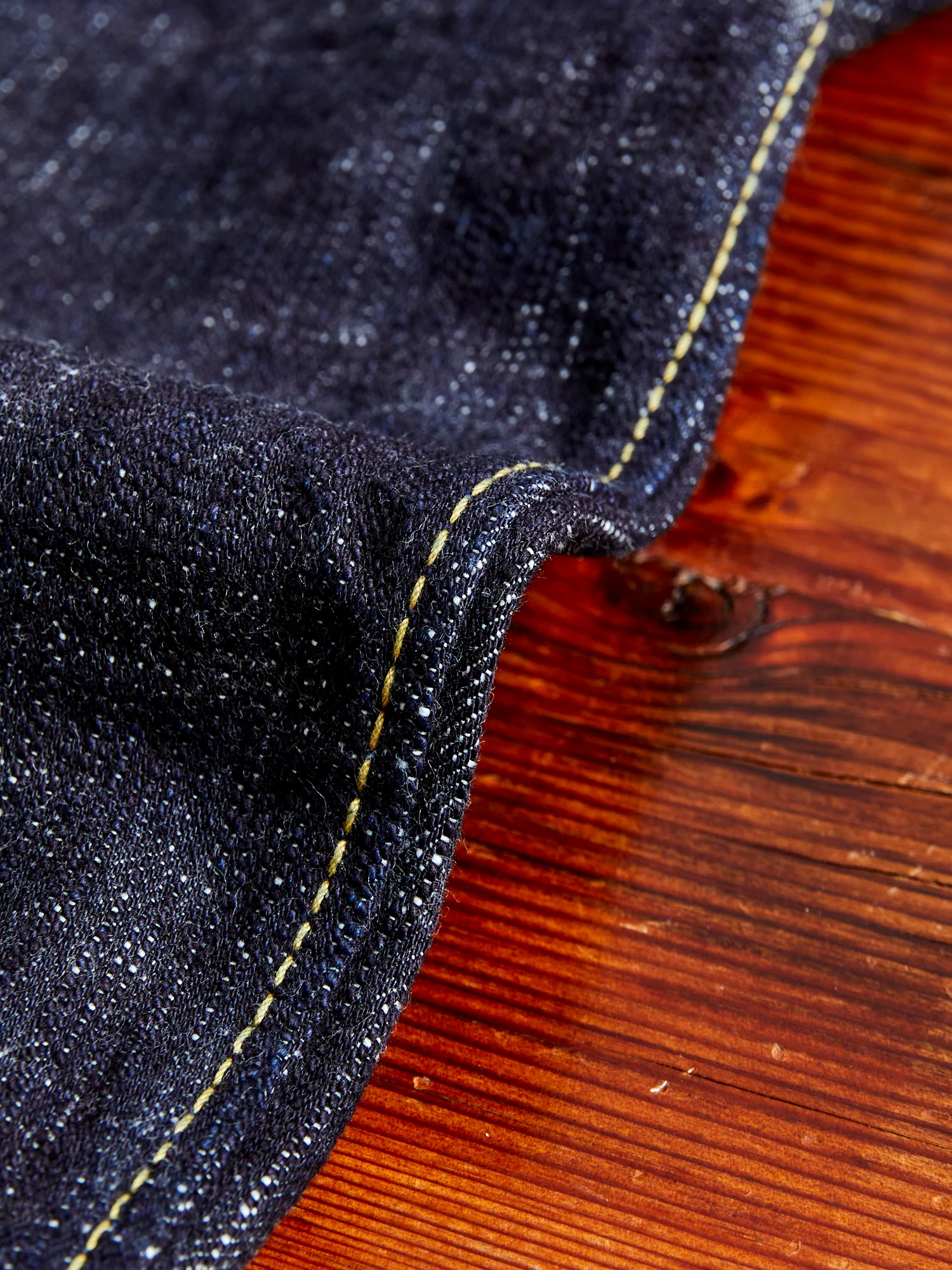 WSB-019 "Double Slub" 16oz Rinsed Selvedge Denim - Relaxed Tapered Fit - Image 9